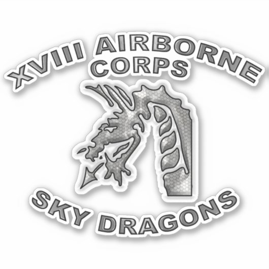 XVIII AIRBORNE CORPS STICKER (Voorkant)
