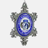 XVIII Airborne Corps Tin Sneeuwvlok Ornament (Links)