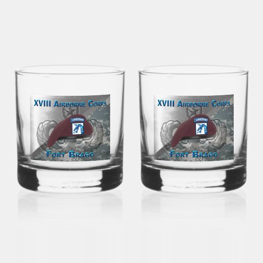 XVIII AIRBORNE CORPS WHISKY GLAS (Voorkant)