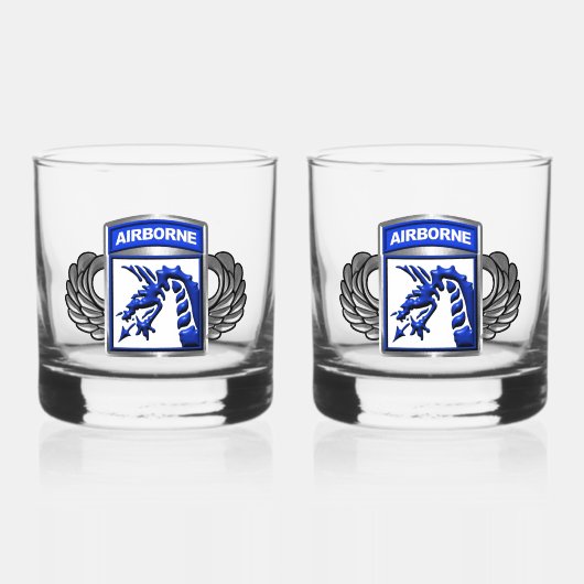 XVIII AIRBORNE CORPS WHISKY GLAS (Voorkant)