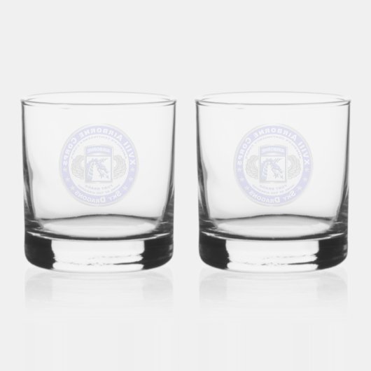 XVIII AIRBORNE CORPS WHISKY GLAS (Achterkant)