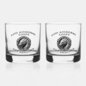 XVIII AIRBORNE CORPS WHISKY GLAS (Voorkant)