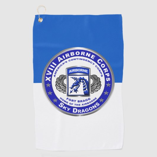 XVIII LUCHTLANDINGCORPS  GOLFHANDDOEK (Voorkant)