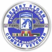 XVIII STORM VAN HET LUCHTLANDINGSKORPS STICKER (Voorkant)