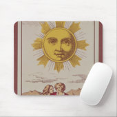 XVIIII Le Soleil, Franse tarotkaart van de zon Muismat (Met muis)