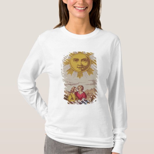 XVIIII Le Soleil, Franse tarotkaart van de zon T-shirt (Voorkant)