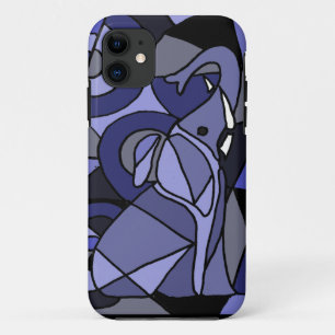XW - Abstract design met ellefant kunstontwerp Case-Mate iPhone Case