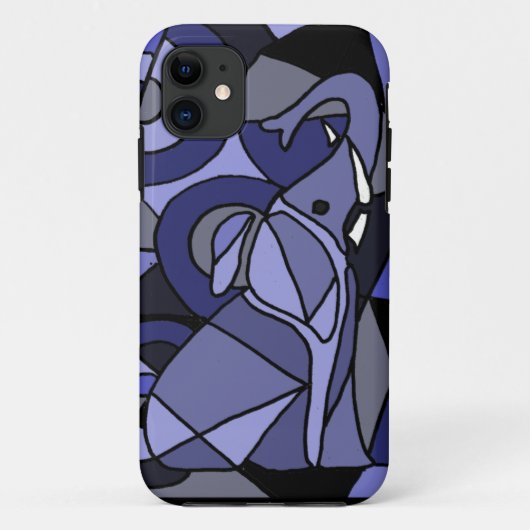 XW - Abstract design met ellefant kunstontwerp Case-Mate iPhone Case (Achterkant)