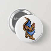 Xweetok Blue Ronde Button 5,7 Cm (Voorkant /achterkant)