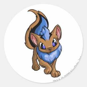 Xweetok Blue Ronde Sticker