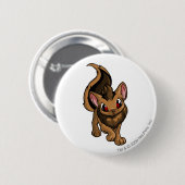 Xweetok Brown Ronde Button 5,7 Cm (Voorkant /achterkant)