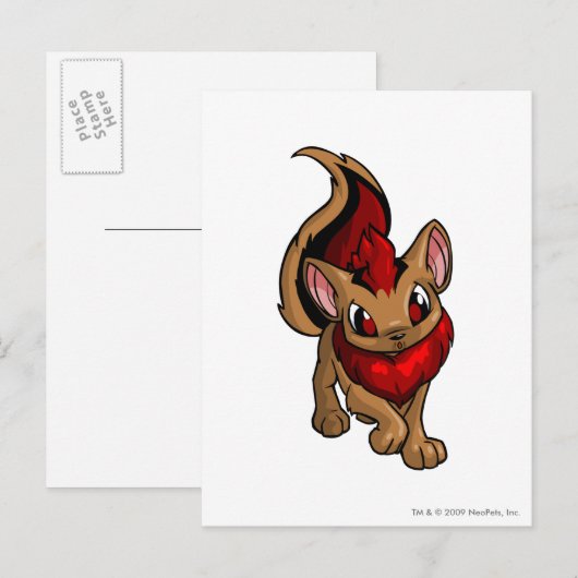 Xweetok Red Briefkaart (Voorkant / Achterkant)