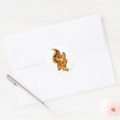 Xweetok Sinaasappel Ronde Sticker (Envelop)