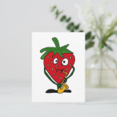 XX- aardbeienspelsaxofone Briefkaart (Staand voorkant)