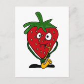 XX- aardbeienspelsaxofone Briefkaart (Voorkant)