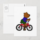 XX- Beer Cartoon voor fietsen Briefkaart (Voorkant / Achterkant)
