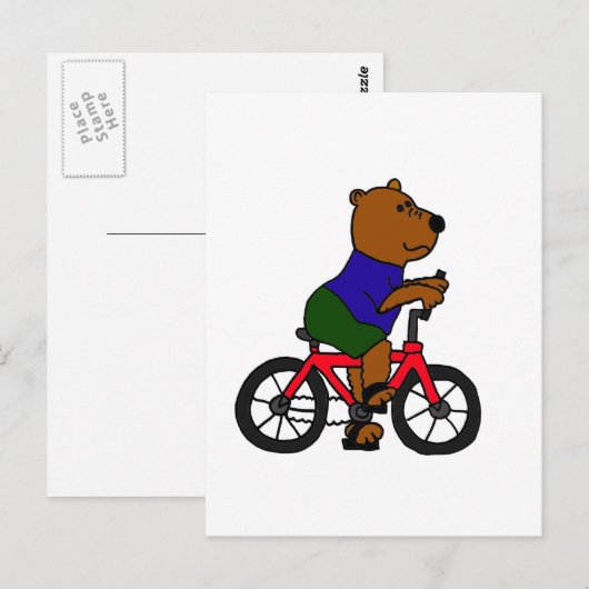 XX- Beer Cartoon voor fietsen Briefkaart (Voorkant / Achterkant)