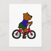 XX- Beer Cartoon voor fietsen Briefkaart (Voorkant)