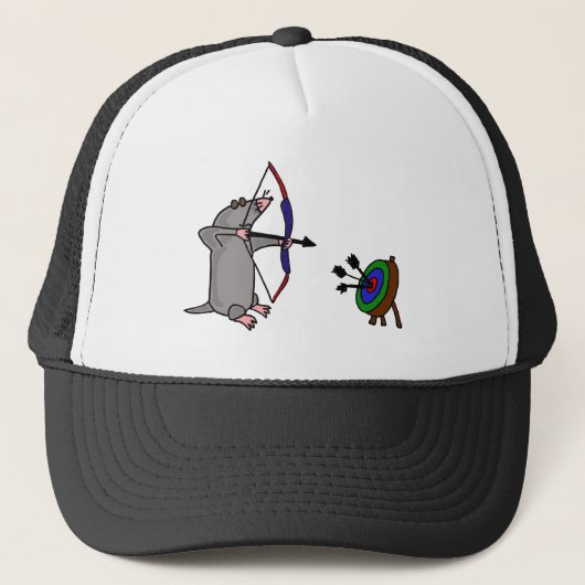 XX- Blind Mole in Archery Competition Trucker Pet (Voorkant)
