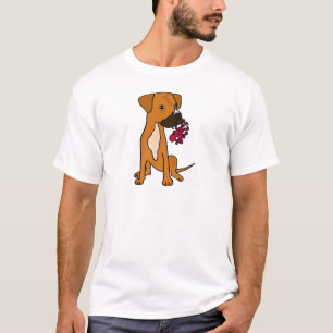 XX- Boxer Mix Rescue Dog Eating Octopus T-shirt