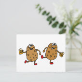 XX- Cartoon van gekruiste aardappelen Briefkaart (Staand voorkant)