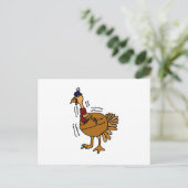XX- Cold Turkey Cartoon Briefkaart (Staand voorkant)