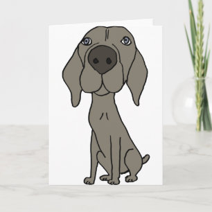 XX- Cute Weimaraner Design Kaart