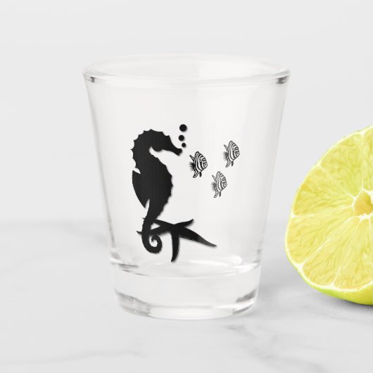 xx dbl Seahorse Shot Glas (Voorkant)