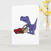 XX de Duwende Grasmaaimachine van de Dinosaurus t Kaart (Gele Bloem)