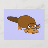XX- Duck Bled Platypus Cartoon Briefkaart (Voorkant)