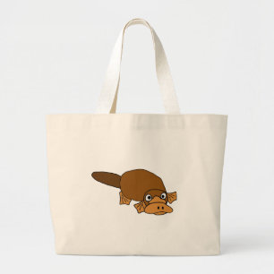 XX- Duck Bled Platypus Cartoon Grote Tote Bag