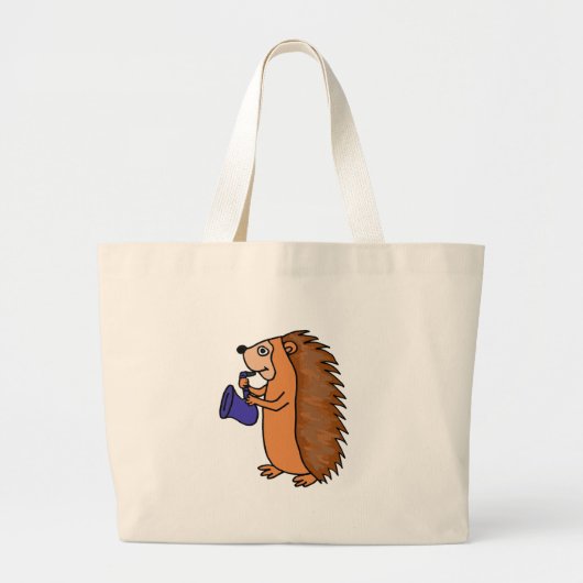 XX- Egel-spelige saxofone-Cartoon Grote Tote Bag (Voorkant)