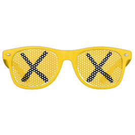 XX Eyes - "Crossed Out Eyes" Zonnebrillen Geel