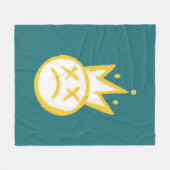 xx Eyes Face Fleece Deken (Voorkant (Horizontaal))