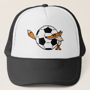 XX- Fox Achter een Voetbal Kunst Trucker Pet