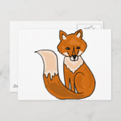XX- Foxy Fox Briefkaart (Voorkant / Achterkant)