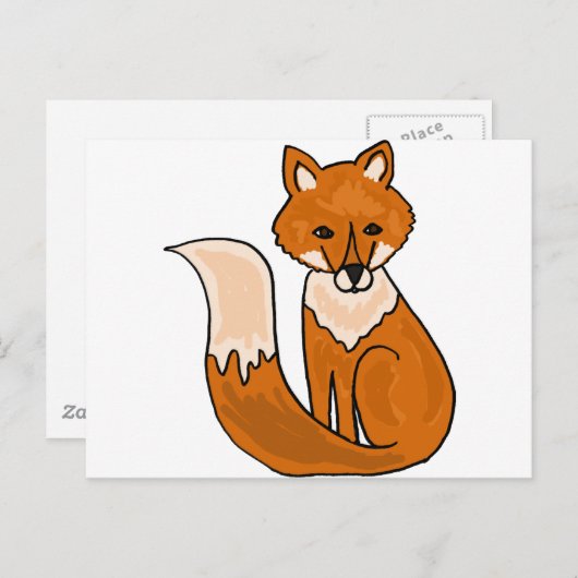 XX- Foxy Fox Briefkaart (Voorkant / Achterkant)