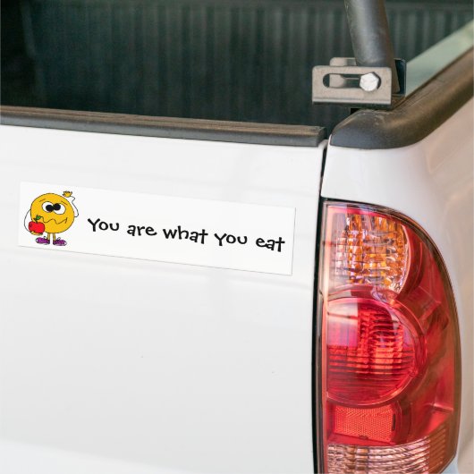 XX- Fruity Face Eating an Apple Bumpersticker (Op Truck)