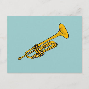 XX- Fun Trumpet Cartoon Briefkaart