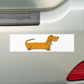 XX- Funky Dachshund Bumpersticker (Op auto)