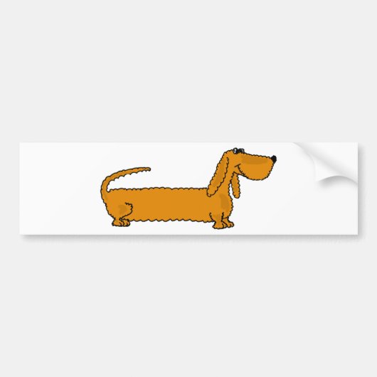 XX- Funky Dachshund Bumpersticker (Voorkant)