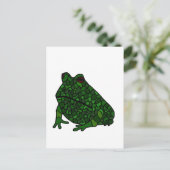 XX- Funky Frog Art Briefkaart (Staand voorkant)