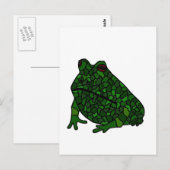 XX- Funky Frog Art Briefkaart (Voorkant / Achterkant)