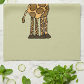 XX- Funky Giraffe cartoon Theedoek (Gevouwen)