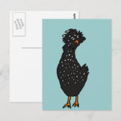 XX- Funky Poland Chicken Briefkaart (Voorkant / Achterkant)