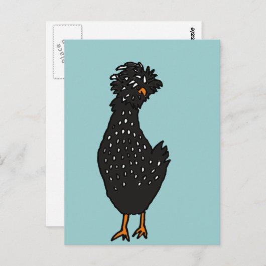 XX- Funky Poland Chicken Briefkaart (Voorkant / Achterkant)