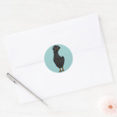 XX- Funky Poland Chicken Ronde Sticker (Envelop)