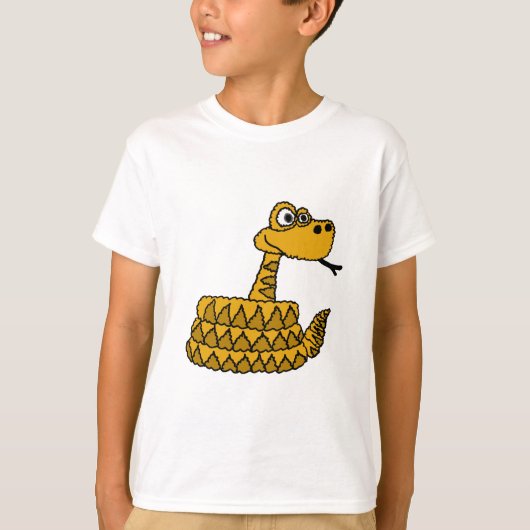 XX- Funky Rattlesnake Cartoon T-shirt (Voorkant)