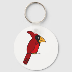 XX- Funky Red Kardinaal Sleutelhanger