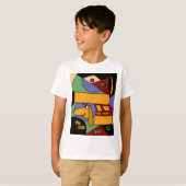 XX- Funny Abstract Art Dachshund T-shirt (Voorkant volledig)